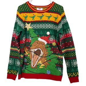 NWT Dinosaur Ugly Christmas Sweater Medium